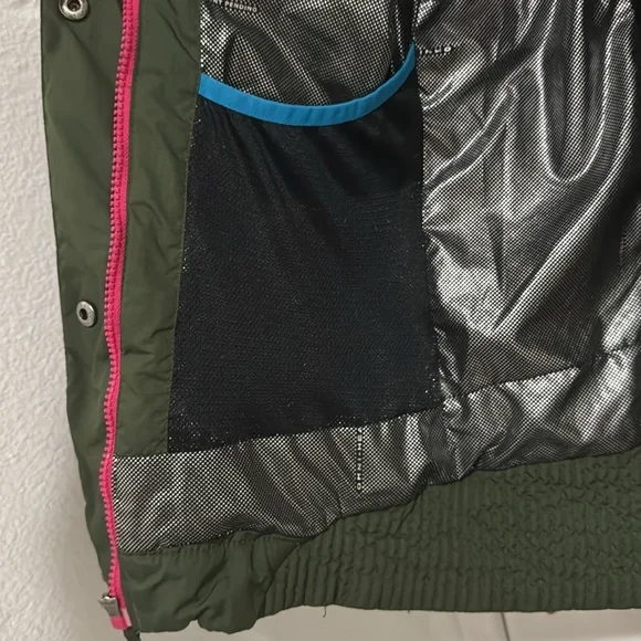 NWT Columbia Horizon Ride II Insulated Hooded JacketGreen Girl Size (14/16)